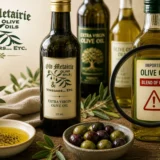 how to spot fake olive oil in Louisiana showing real vs blended olive oil bottles