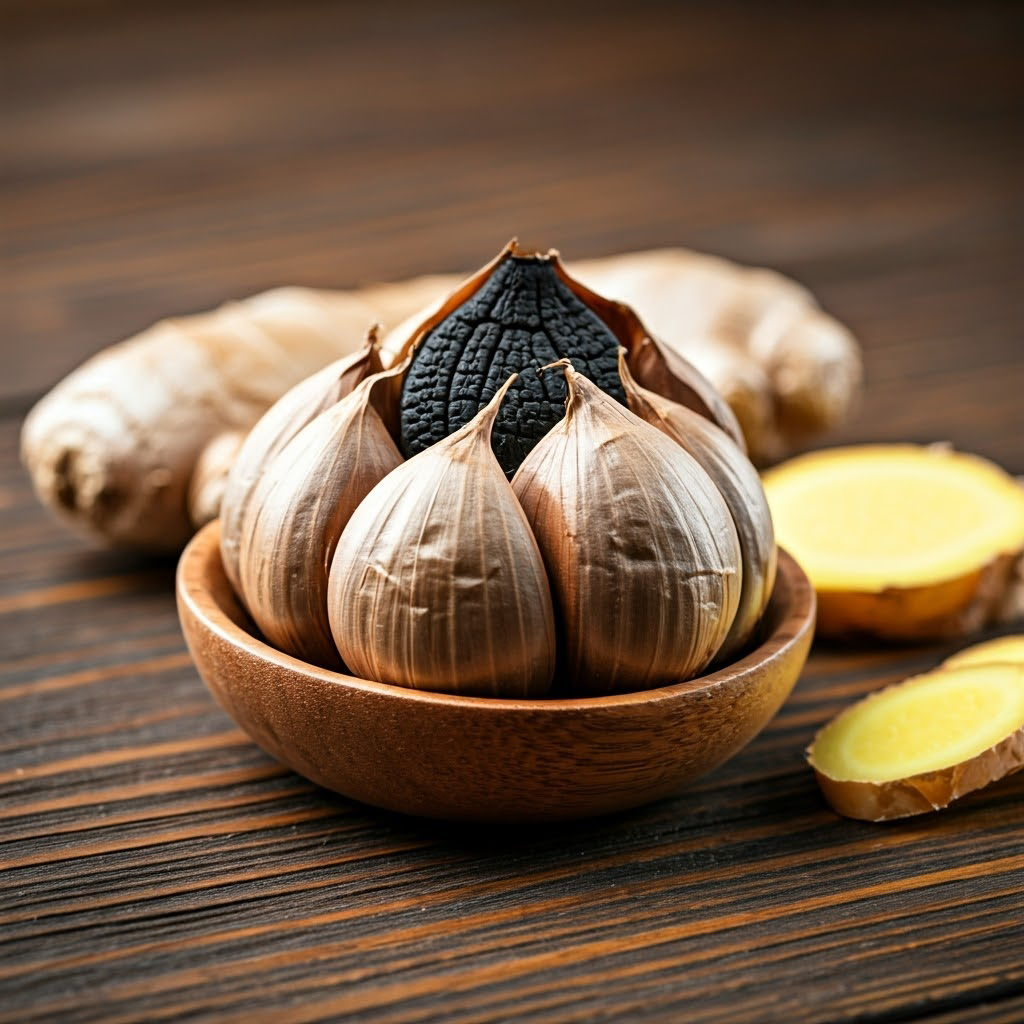 Ginger & Black Garlic Infused Olive Oil
